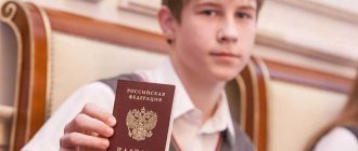 Паспорт несовершеннолетнему